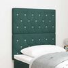 vidaXL Headboard with Headboard Dark Green 80 cm Faux Leather