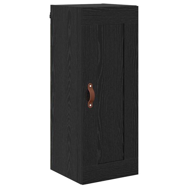 vidaXL Wall Mounted Cabinet Black Oak 34.5 x 34 x 90 cm