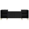 vidaXL TV Cabinet Black Oak 160 x 35 x 55 cm Engineered Wood