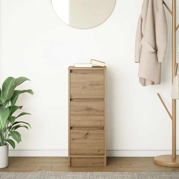 vidaXL Sideboard Artisan Oak 29.5x34x76 cm Engineered Wood