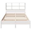 vidaXL Bookcase Bed without Mattress White 120x190 cm Small Double Solid Wood Pine