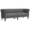 vidaXL Chesterfield Sofa Other Dark grey 201.5 x 74.5 x 74.5 cm Fabric