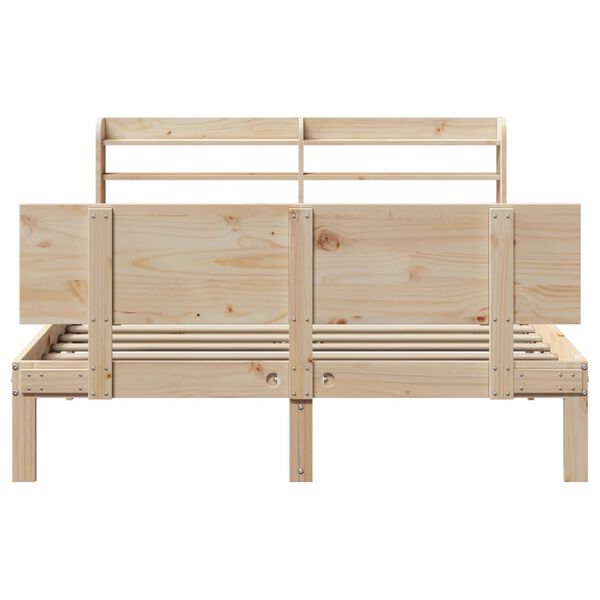 vidaXL Bed Frame with Headboard without Mattress 160x200 cm