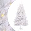 vidaXL Artificial Hinged Christmas Tree White 270 cm PVC and Steel