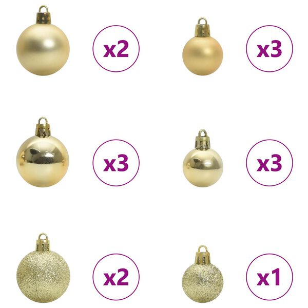 vidaXL Artificial Christmas Tree with Stand White 120 cm PVC and Steel