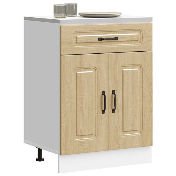 vidaXL Kitchen Base Cabinet Kalmar Sonoma Oak Engineered Wood
