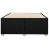 vidaXL Bed Frame without Mattress Black Double Fabric