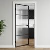 vidaXL Home Door 76 x 201.5 x 3.5 cm Aluminium and Tempered Glass