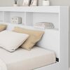 vidaXL Storage Headboard with Shelf White 180 cm Engineered Wood
