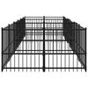 vidaXL Outdoor Dog Kennel Steel 11.26 m&sup2;