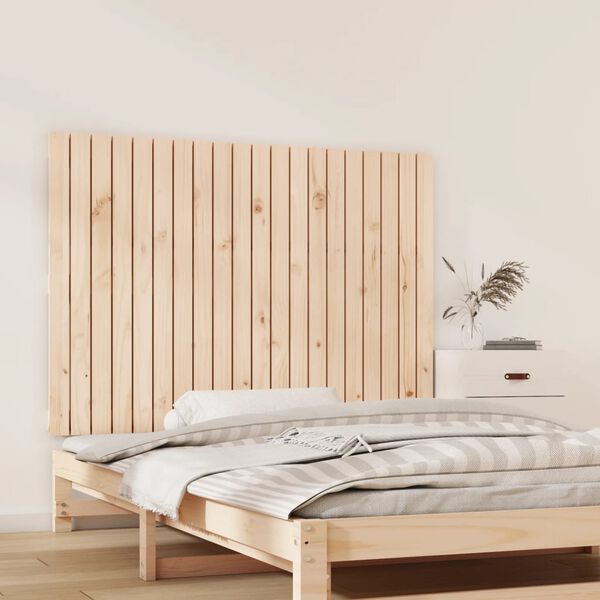 vidaXL Wall Headboard 127.5x3x90 cm Solid Wood Pine