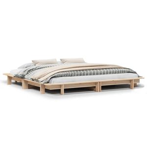 vidaXL Bed Frame without Mattress 160x200 cm Solid Wood Pine