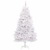 vidaXL Artificial Hinged Christmas Tree White 240 cm PVC and Steel