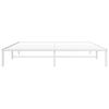 vidaXL Metal Bed Frame without Mattress White 180x200cm
