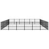 vidaXL Outdoor Dog Kennel Steel 50.81 m²