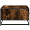 vidaXL Coffee Table Smoked Oak 90x57x35 cm Engineered Wood and Metal