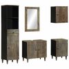 vidaXL 5 Piece Bathroom Furniture Set Solid Wood Mango