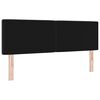 vidaXL Headboard with Headboard Black 160 cm Faux Leather
