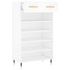 vidaXL Shoe Cabinet White 60x35x105 cm Engineered Wood