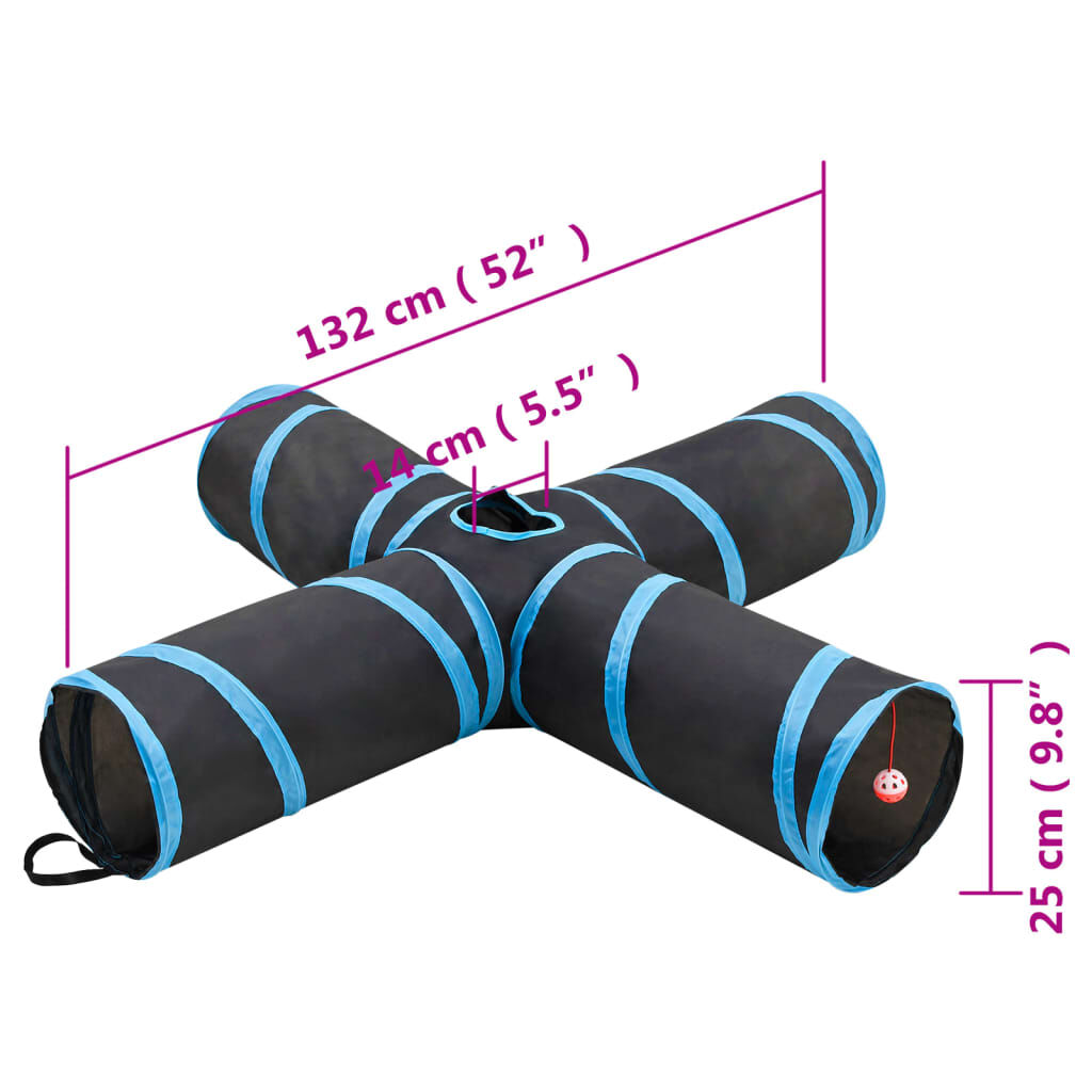 4 way hot sale cat tunnel