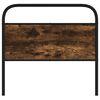vidaXL Replace Headboard Smoked Oak 107 cm Steel and Engineered Wood