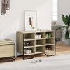 vidaXL Shoe Cabinet Sonoma Oak 90x38x61.5 cm Engineered Wood