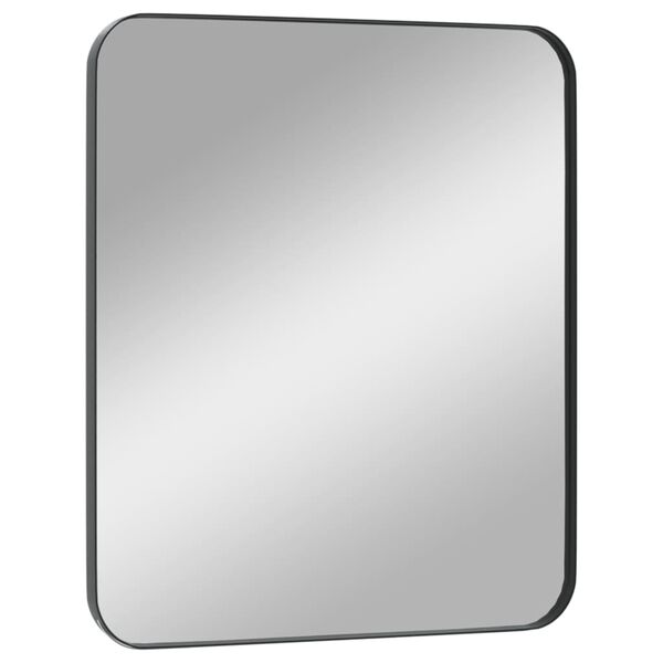 vidaXL Wall-mounted Mirror Black 50x60 cm Rectangle