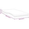 vidaXL Mattress White and Grey 120 x 200 cm Gel Memory Foam
