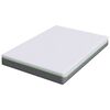 vidaXL Mattress White and Grey 140 x 190 cm Pocket Spring