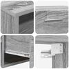 vidaXL TV Cabinet Set with Drawer FLORIN Grey Sonoma Engineered Wood