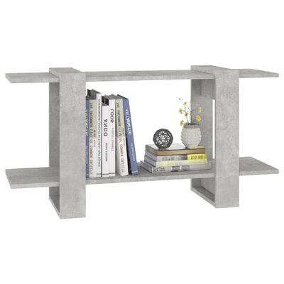 vidaXL Book Cabinet Concrete Grey 100x30x51cm Engineered Wood