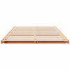 vidaXL Floor Bed Frame Wax brown 120 x190 cm Solid pine wood