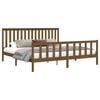 vidaXL Bed Frame without Mattress Brown Solid Wood Pine Super King Size