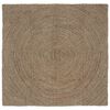 vidaXL Area Rugs Square Grey 120 x 120 cm Jute