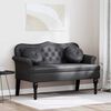 vidaXL Chesterfield Bench Black 120.5 x 65 x 75 cm Faux Leather