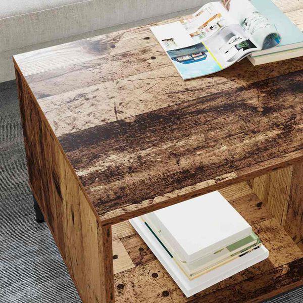 vidaXL Coffee Table Old Wood 90 x 49 x 46 cm Engineered Wood