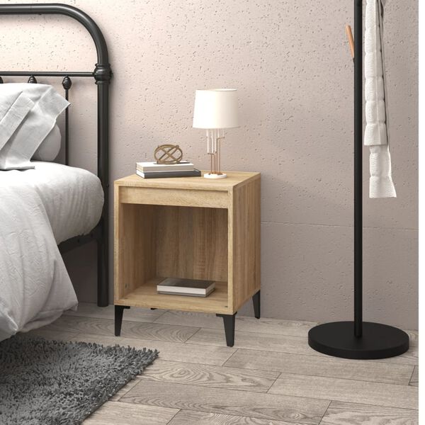 vidaXL Bedside Cabinet Sonoma Oak 40x35x50 cm
