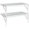 vidaXL Wall Shelves 2 pcs 75x40 cm Silver Stainless Steel