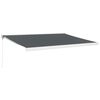 vidaXL Retractable Awning Anthracite 4.5x3 m Fabric and Aluminium