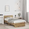 vidaXL Bed Frame Artisan Oak 90 x 200 cm Engineered Wood