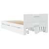 vidaXL Bed Frame with Headboard without Mattress White 90x190 cm Single