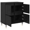 vidaXL Storage Cabinet 3 pcs Black Oak 60 x 35 x 70 cm