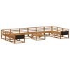 vidaXL Outdoor Sofa Set 11 pcs Natural Solid Acacia Wood