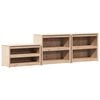 vidaXL Outdoor Kitchen Cabinet with Shelf MEPPEL 3 pcs Natural Douglas