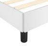 vidaXL Bed Frame without Mattress White Super King Faux Leather