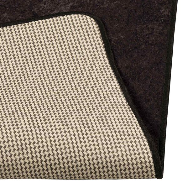 vidaXL Rug Runner MARSA Anthracite 200 x 100 cm Polyester and PVC