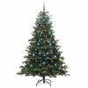 vidaXL Artificial Christmas Tree with 300 LEDs with Stand Green 210 cm