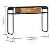 vidaXL Console Table 118x30x75 cm Solid Mango Wood