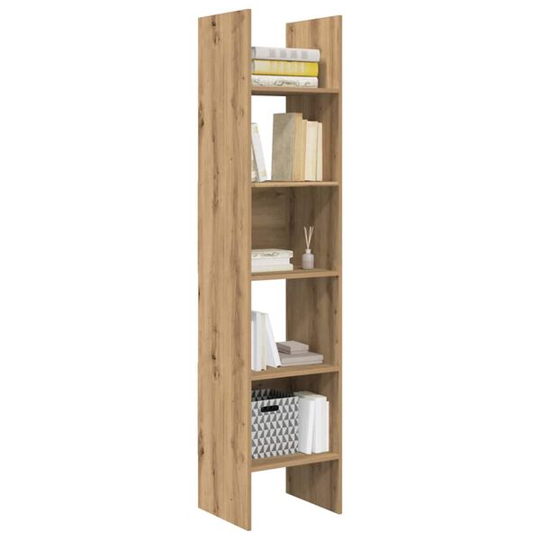 vidaXL Book Cabinet Artisan Oak 40 x 35 x 180 cm Engineered Wood