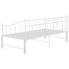 vidaXL Pull-out Sofa Bed Frame without Mattress White Metal 90x200 cm